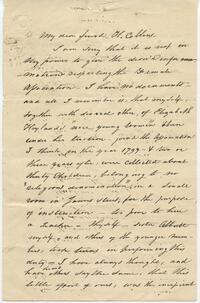 Letter to H. Collins
