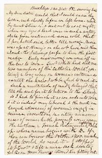 Lucretia Mott to Martha Coffin Wright; Julia Holmes letter to Lucretia Mott