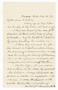 Lucretia Mott letter to Susan B. Anthony