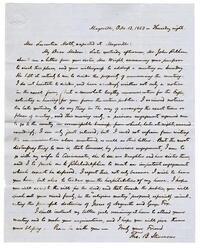 Thomas B. Stevenson letter to Lucretia Mott