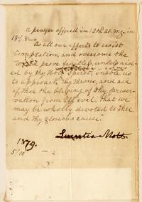 Lucretia Mott prayer