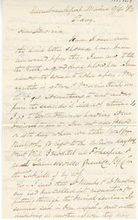 Edward Hopper letter to Maria Mott Davis