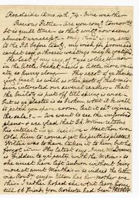 Lucretia Mott letter to Martha Mott Lord