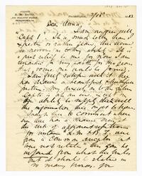 Edward Morris Davis letter to Anna Davis Hallowell