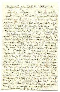 Lucretia Mott letter to Martha Mott Lord; Charles Cavender letter to Lucretia Mott