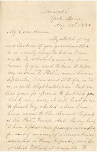 Mary Grew letter to Anna Davis Hallowell