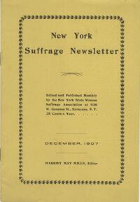 New York Suffrage Newsletter, Vol. 8 No. 12