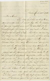 Sallie R. Bowman letter to Martha Schofield