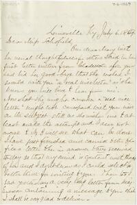 William Stone letter to Martha Schofield