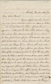 Mary H. Child letter to Martha Schofield; Sister letter to Martha Schofield