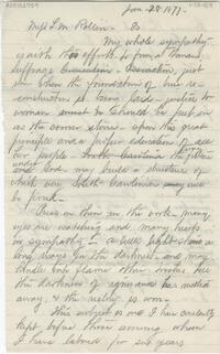 Martha Schofield letter draft to L.M. Rollin