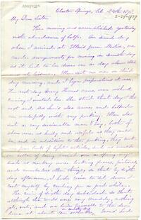 Graceanna Lewis letter to Rebecca Lewis Fussell