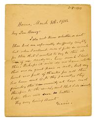 Graceanna Lewis letter to Henry Moore Fussell