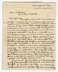 Aaron Chadwick letter to Anna M. Jackson