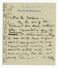 Katharine S. Day letter to Anna M. Jackson