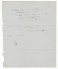 Edward Sylvester Morse note