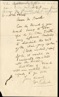 William Tallack letter to Aaron M. Powell