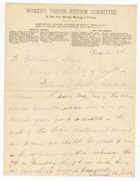 Anna M. Jackson letter to William L. Strong