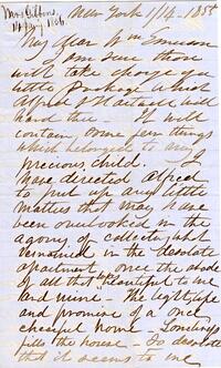 Abby Hopper Gibbons letter to William Emerson