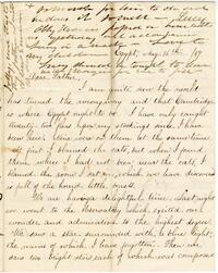 Abby Hopper Gibbons and Lucy Gibbons letter to James Sloan Gibbons