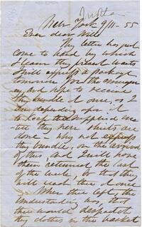 Abby Hopper Gibbons letter to William Gibbons