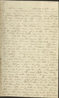 Abby Hopper Gibbons letter to Sarah Hopper Palmer