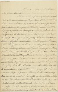 Anna Mott Hopper letter to Abby Hopper Gibbons