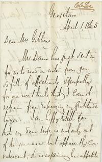 Dr. C.C. Lee letter to Abby Hopper Gibbons