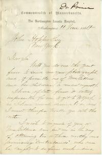 Dr. William Henry Prince letter to John Hopper