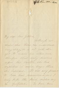 Harriet C. Rantoul letter to Abby Hopper Gibbons