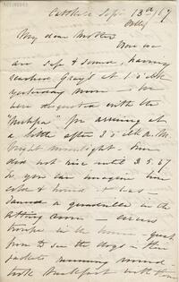 Sarah Hopper Emerson letter to Abby Hopper Gibbons