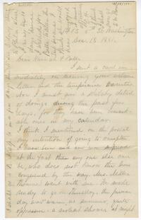 Emily Howland letter to Hannah Letchworth Howland and Isabel Howland