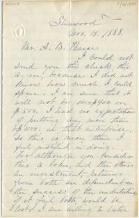 Emily Howland letter to A. B. Pearce