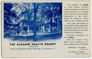 Gleason Health Resort postcard