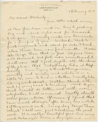 Helen Judson letter to Emily Howland