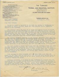 Robert R. Moton letter to Emily Howland