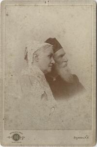 Rachel Brooks Gleason and Silas O. Gleason portrait