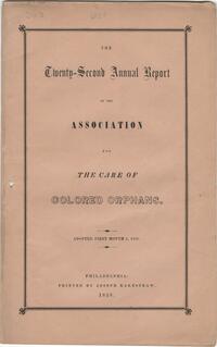 22nd Annual Report of the Association for the Care of Colored Orphans