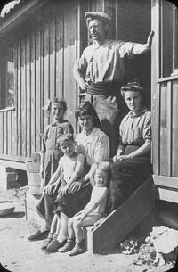 Family in Hut at Besancon.