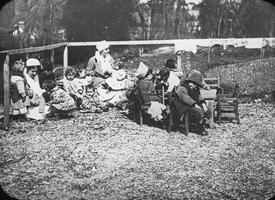 Children at St. Remy with nurse