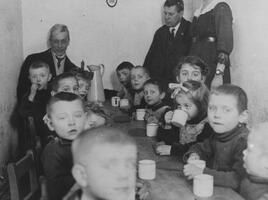 First child feeding - Berlin Feb. 26 -1920.