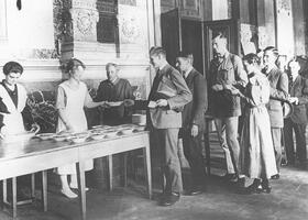 Student Bread Line.