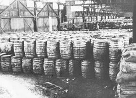 Barrels of lard substitutes - Hamburg.