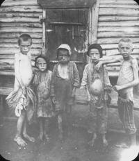 Group of Boys suffering from Starvation.