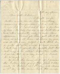 Hannah Letchworth Howland letter to Hannah Tallcot Howland and Emily Howland