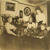 Group seated around table