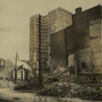 Destroyed city streets