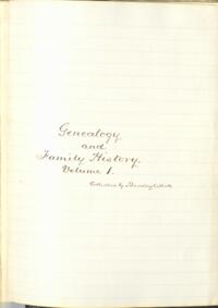 Barclay White family genealogy and autobiography, Volume 1