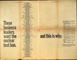 These business leaders want the nuclear test ban.