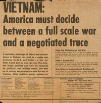 Vietnam: America must decide between a full-scale war and a negotiated truce